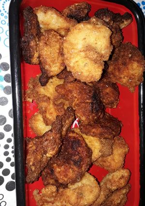 Una foto de Camarones fritos