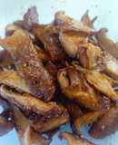 Setas shiitake en freidora de aire