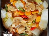 Cah Sawi Putih Jamur Kancing