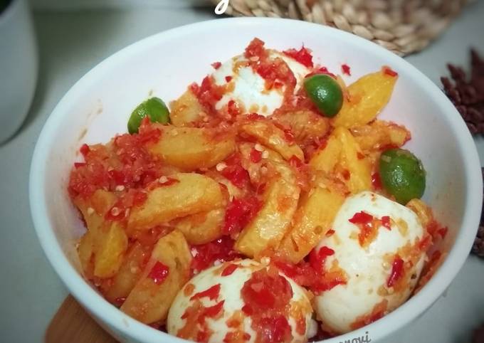 Anti Ribet, Buat 11. Telur Kentang Balado Padang Bahan Sederhana