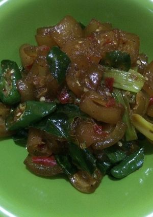 Foto resep Tumis Kikil Cabe Ijo