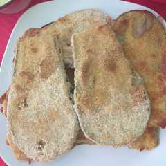 Una foto de Milanesa de berenjena