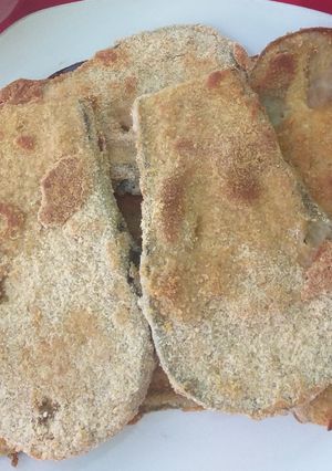 Una foto de Milanesa de berenjena