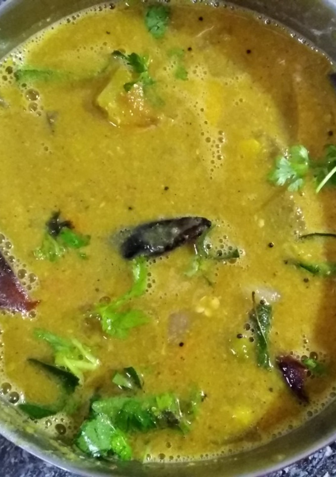 அரைத்துவிட்ட வெண் பூசணி சாம்பார் செய்முறை முக்கிய புகைப்படம்