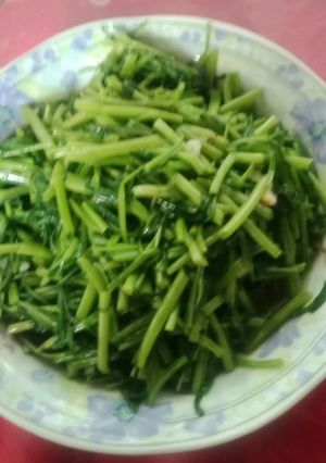 炒空心菜 的食譜成品照片