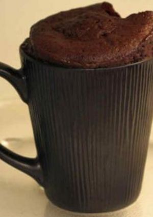 Una foto de Torta en taza de microondas