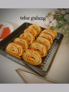 Foto resep Telur Gulung Korea, Gyeran Mari, Telur Dadar Gulung Sayur 💚