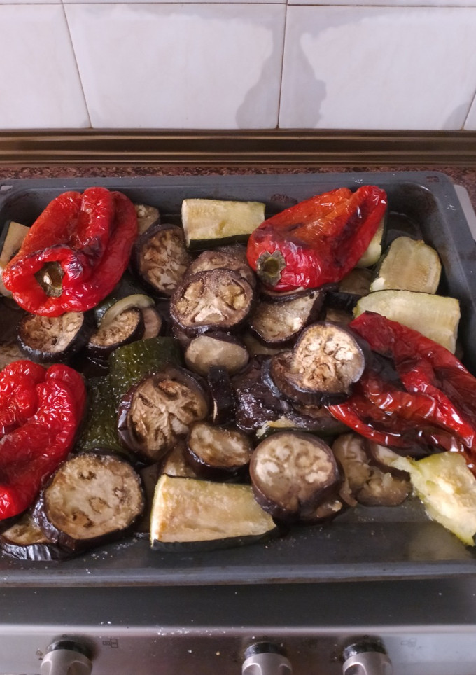 Una foto de Verdura asada para guarnición