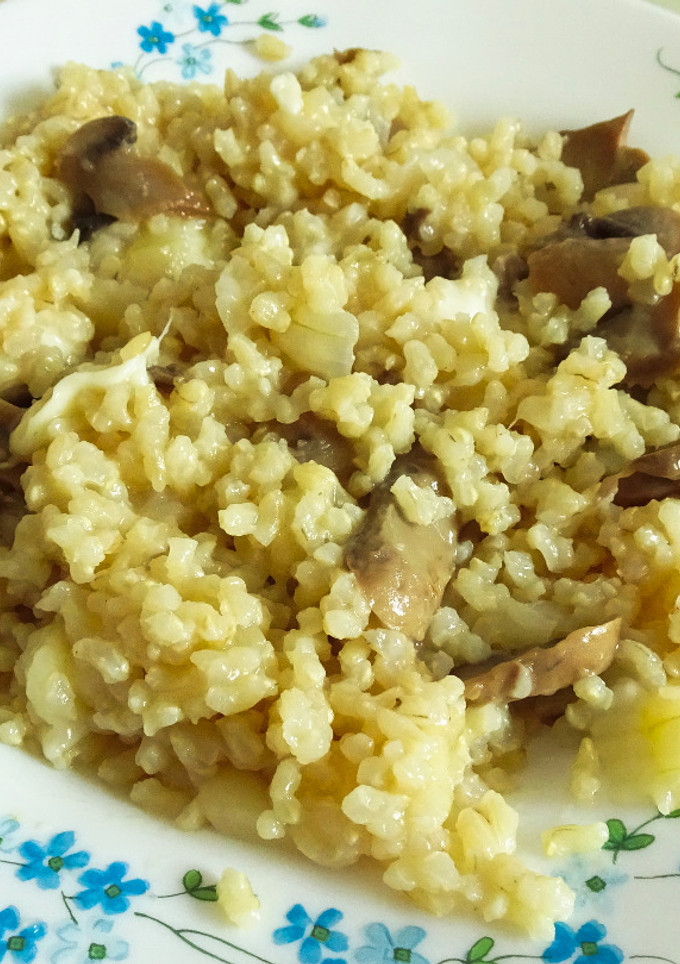 Una foto de Risotto en olla eléctrica