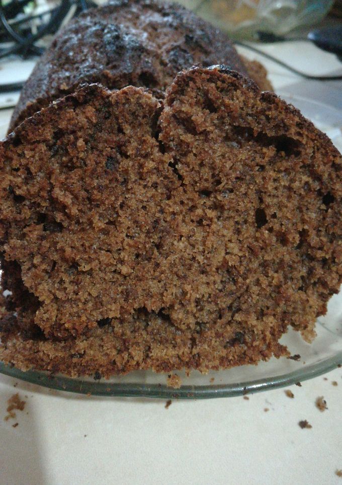 Una foto de Budín de chocolate húmedo