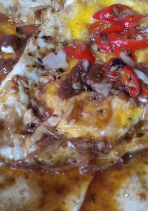Foto resep Telur ceplok masak kecap