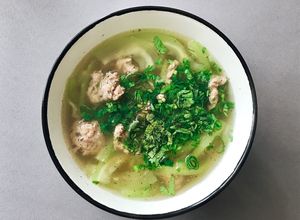 Hình của món Canh Bầu Nấu Thịt Băm.