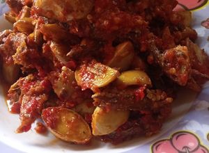 Foto resep Balado jengkol ikan selayang
