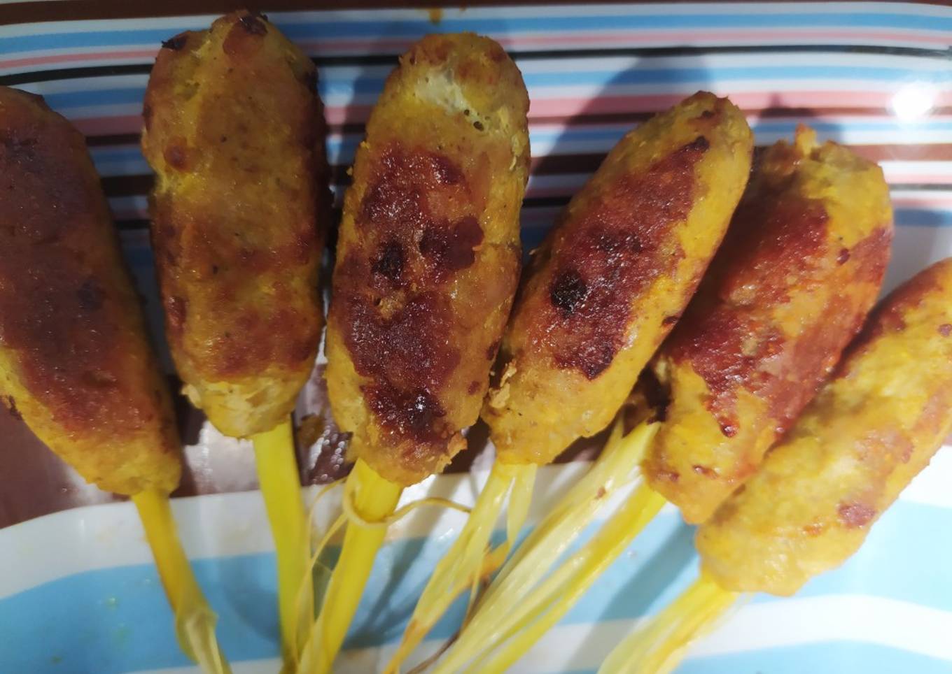 Sate lilit (tuna ayam) teflon