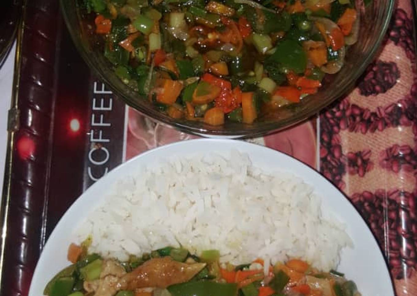 Rice n veggie sauce