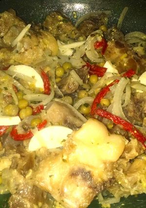 Una foto de Ensalada de pata bien santiagueño (cartílago de pata de vaca)