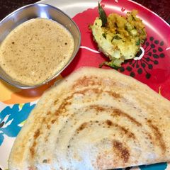 A picture of Basmati rice Dosa.