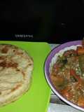 Chappati and veggy soup