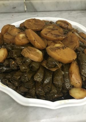 صورة لوصفة ورق عنب بالزيت