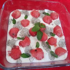 A picture of Watermelon chia seeds raita.