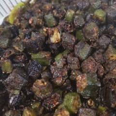 A picture of Fried bindhi.