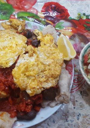 صورة لوصفة باقلاء وبيض بلدهن 😋