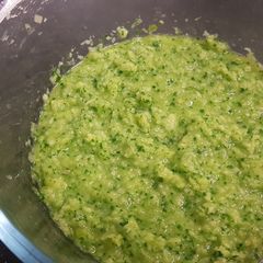 A picture of Raw mango and corri chutney(Textured,).
