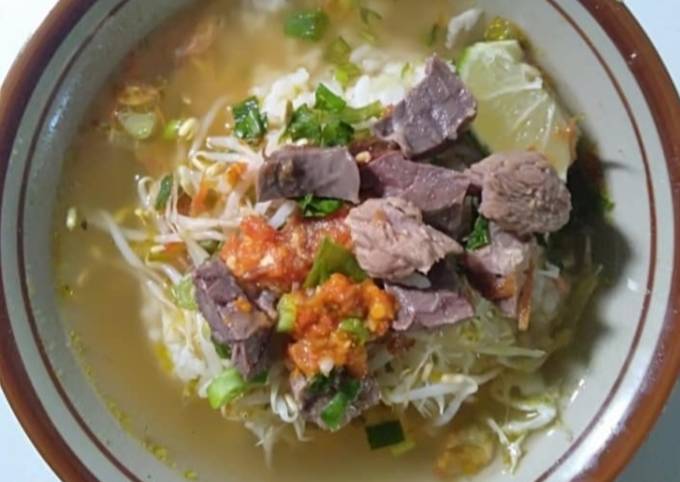 Soto khas Nganjuk ala dapoer rasya