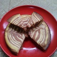A picture of Zebra cake.