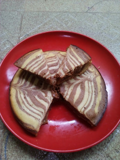A picture of Zebra cake.