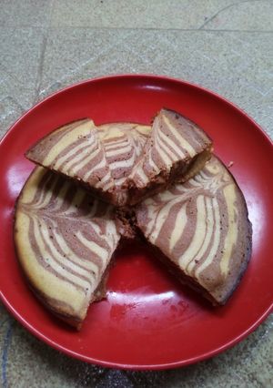 A picture of Zebra cake.