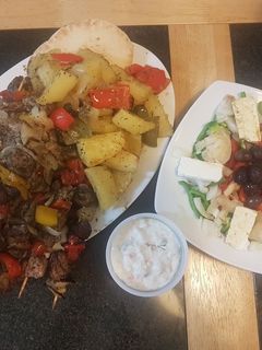 Φωτογραφία της συνταγής Σουβλάκι στο ξυλάκι ψημένα στο φούρνο!! 😋😋
