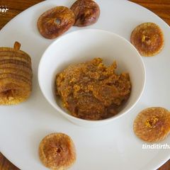 A picture of Fig/anjeer/anjoora chutney.