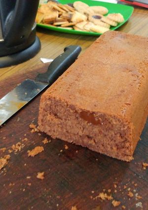 Una foto de Budín de chocolate y dulce de leche