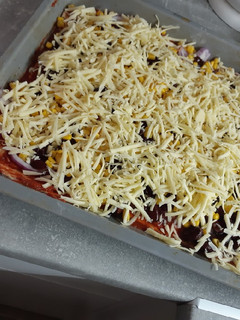Húsmentes pizza 🌽🧀🍕 recept fotója
