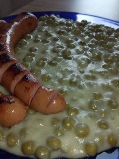 Legfinomabb cukorborsó főzelék, virslivel recept fotója