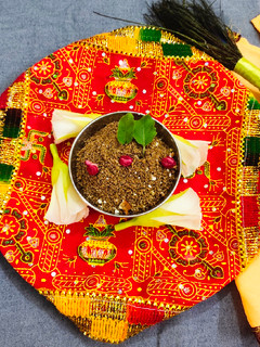 धनिया पंजीरी जन्माष्टमी स्पेशल(dhaniya panjiri janmashtami special recipe in hindi) रेसिपी मुख्य फोटो