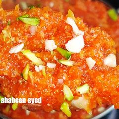 A picture of Gajar halwa | carrot halwa.
