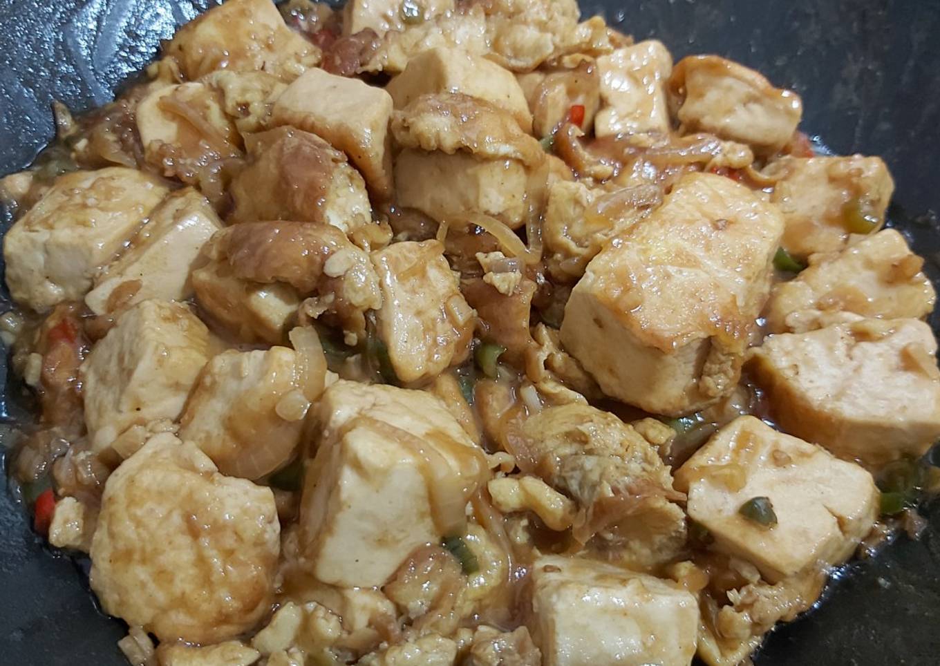 Tahu Telur Saus Tiram