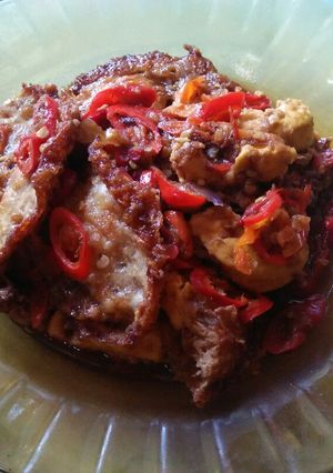 Foto resep Telor ceplok cabe merah