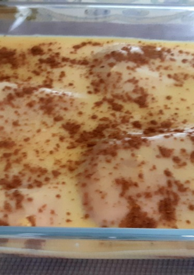 Una foto de Natillas con bizcochos