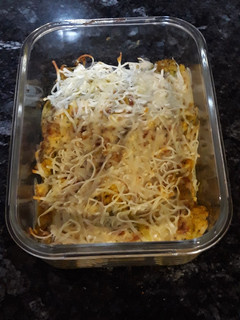 Una foto de Coliflor al vapor con bechamel con harina de garbanzos