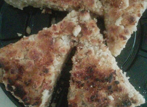 Una foto de Kuchen de plátano con miga