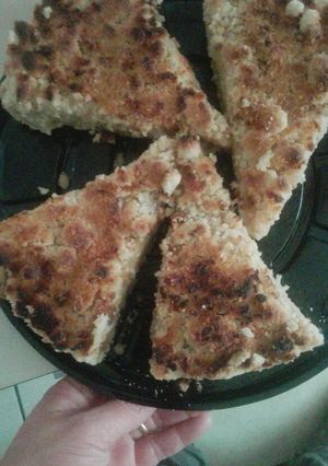 Una foto de Kuchen de plátano con miga