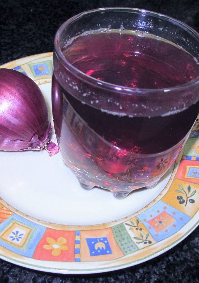 Una foto de Infusión de cebolla morada