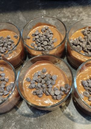 Una foto de Mousse de chocolate con proteína o a tu gusto, todo en frío