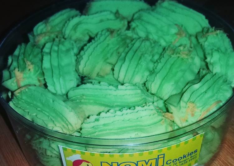 Resep Kue kering Sagu pandan keju Anti Gagal