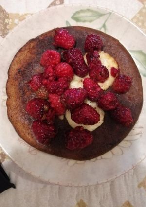 Una foto de Pancake de chocolate