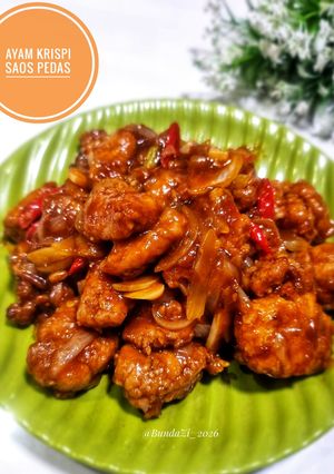Foto resep 222. Ayam Krispi Saos Pedas