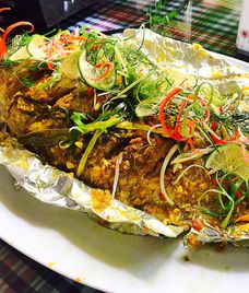 cá nướng giấy bạc